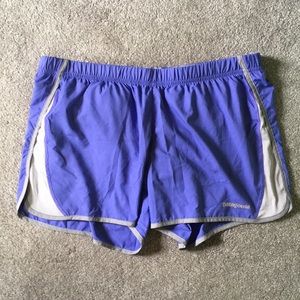 Patagonia running shorts periwinkle